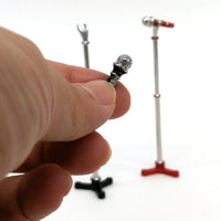 1:12 Scale Miniature Microphone for Dollhouse Scenes & Photography