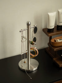 Shy Pear Stainless Steel Jewelry Organizer Stand for Necklaces and Hair Ties