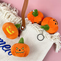 Funny Pumpkin Plush Keychain Cartoon Cute Bag Charm Halloween Gift