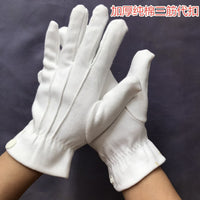 Cotton/Polyester Three-Seam Snap/No-Snap Etiquette Gloves for Drivers & Conductors