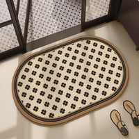 American Floral Diatomaceous Earth Bath Mat Absorbent Non-Slip Easy Care Bathroom Floor Mat