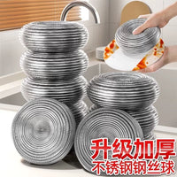 Food Grade Stainless Steel Scouring Pads for Kitchen Cleaning - Heavy Duty, Non-Shedding, Rust-Resistant