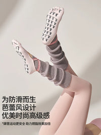 Professional Non-Slip Yoga Socks with Five-Toe Cross Straps for Pilates, Fitness, and Exercise