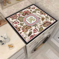 Diatomaceous Earth Absorbent Mat for Washing Machine & Microwave Oven, Floral Dust Cover