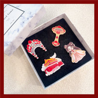 Forbidden City Brooch Pin Souvenir Gift for Kids and Friends