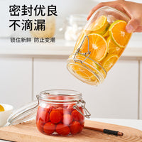 Glass Airtight Food Storage Jars with Lids for Pickles, Tea, and Fermentation