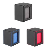 Trading Card Storage Box with Window for TCG, Sports Cards, and Collectibles