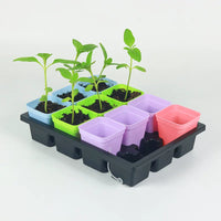 Nursery Pot Seedling Starter Plastic Flower Pots for Garden Plants and Cuttings