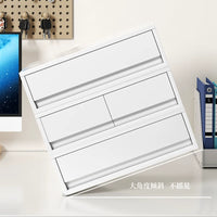 Desktop A4 File Drawer Storage Box with Wheels, Thickened Office Under-Desk Organizer