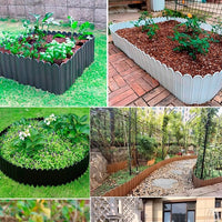 Garden Border Fence Plastic Edging for Flower Beds Vegetable Patches and Yard Landscaping