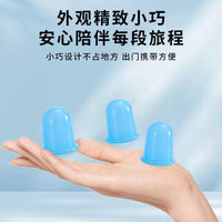 Portable Silicone Cupping Set for Home Use - Vacuum Suction Cups for Dampness Removal and Meridian Health