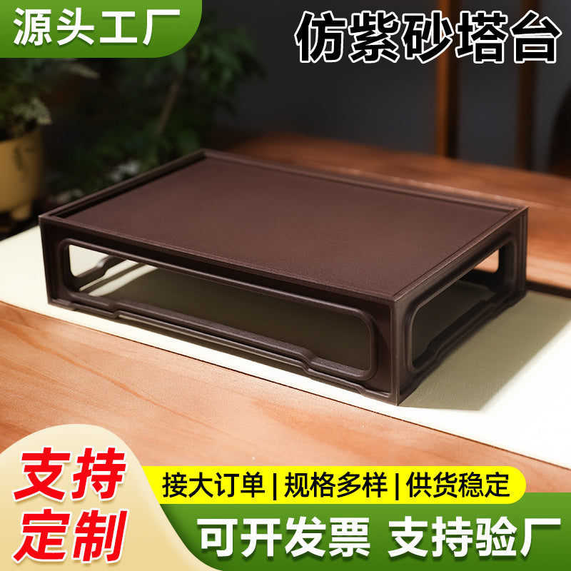 Rectangular Thickened Plant Pot Saucer with Water Catch Tray for Indoor/Outdoor Use