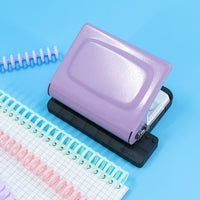 10-Hole Loose-Leaf Paper Punch for Students and Office, Portable Manual Puncher for Notebooks and Journals