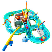 Water Park Adventure Playset Indoor Outdoor Water Play Toy Educational Fishing Game