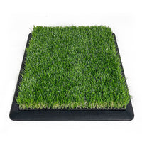 Golf Hitting Mat Heavy-Duty Rubber Base Long Grass Practice Mat for Indoor Outdoor Swing Training