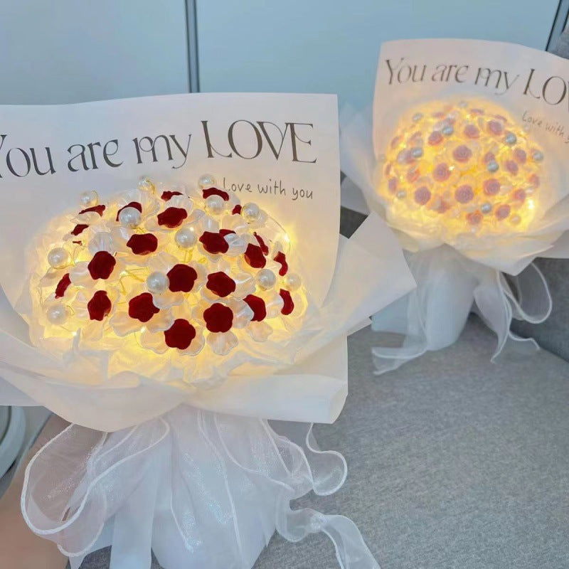 DIY Flocked Rose Bouquet Kit for Gifting