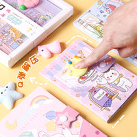 Cute Decompression Notebook for Kids, Girls' Diary with Creative Stationery