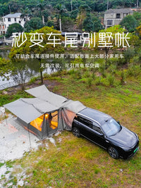 Ancient Wilderness Villa Tent Outdoor 1-Room 1-Hall Camping Automatic Quick-Open Car Tail Ridge Tent with Enclosure