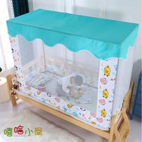 Kids' Playhouse Tent Bed Canopy with Three Openings for Boys and Girls