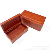 Rosewood Jewelry Box with Lid for Desktop Storage and Gifting