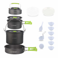 STARCAMP Outdoor Camping Cookware Set Portable Hiking Picnic Pot Pan Kit
