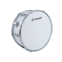 Professional Marching Snare Drum with Stand, White Double-Tone Wooden Cavity