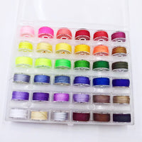 Household Sewing Machine Bobbins with Thread, Colorful Plastic Spools for Universal Sewing Machines, Small Sewing Accessories