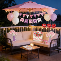 Mother's Day Celebration Balloon & KT Board Decoration Set