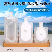 Travel Refillable Pouches for Toiletries, Lotion, Shampoo, and Face Wash - Portable Disposable Liquid Dispenser Bags