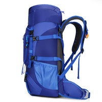65L Large Capacity Hiking Backpack with Aluminum Frame for Outdoor Travel Camping Trekking