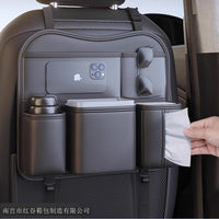 Car Backseat Organizer with Tissue Box Holder and Storage Pockets