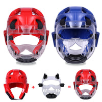 Taekwondo Headgear with Face Shield for Kids and Adults - Martial Arts Sparring Helmet