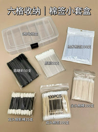 Sweet Potato Disposable Eyelash Cotton Swabs for Makeup Artists, Portable Dust-proof Eyelash Extension Tools