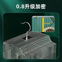 Large Electroplated Stainless Steel Bird Cage for Parrots, Cockatiels, Mynahs - Breeding and Wholesale
