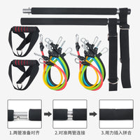Adjustable Resistance Bands Set for Strength Training and Squats, Multi-functional Home Gym Equipment