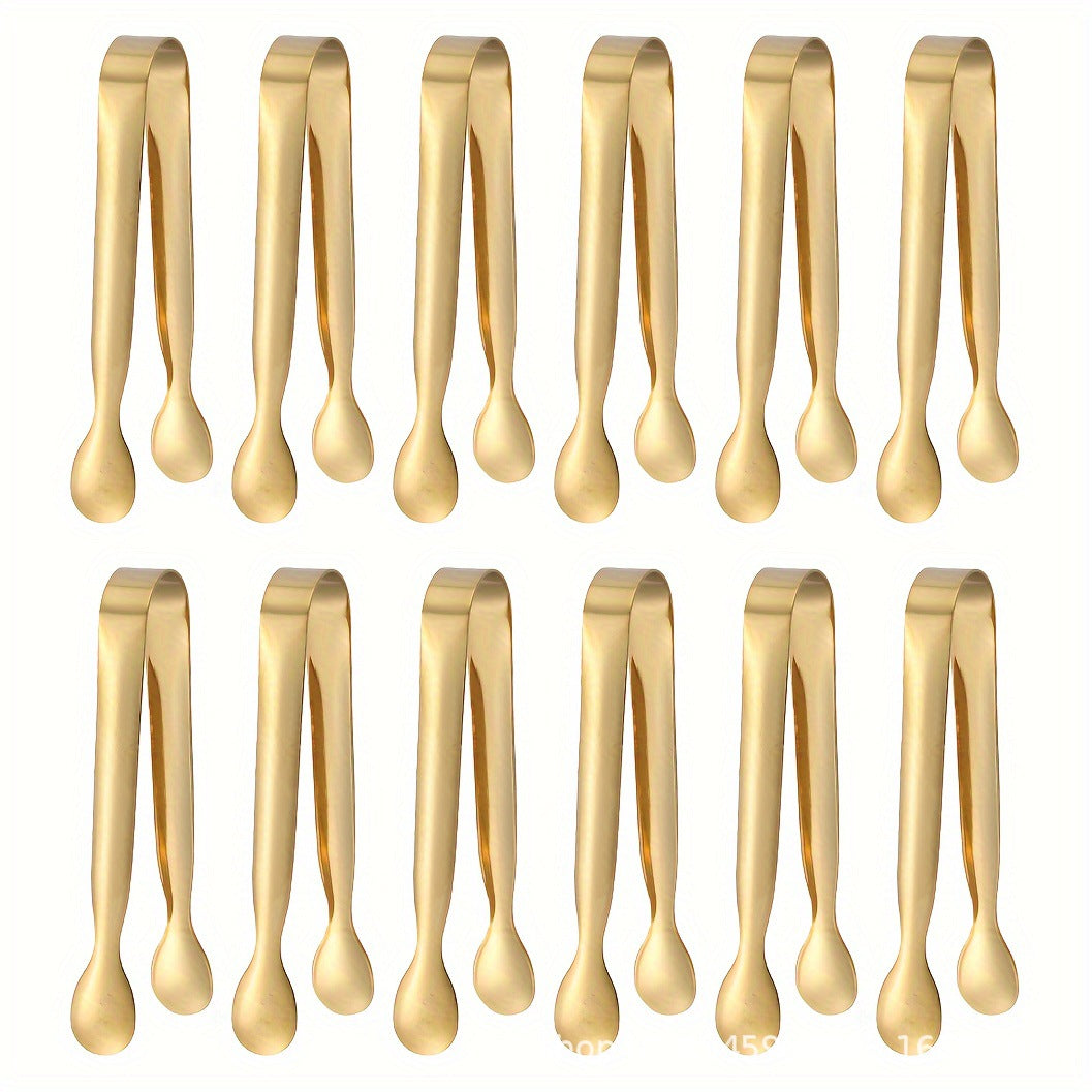 Stainless Steel Ice Tongs for Bar & Kitchen, Sugar Cube & Ice Cube Clip