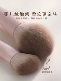 Makeup Brush Set for Eyeshadow, Blush, Contour, and Nose Shadow - Beginner Friendly