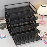 Desktop Perler Bead Storage Rack Iron Art Drawer Organizer with Multi-Layer Shelves