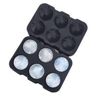 Silicone Ice Cube Trays with Lids for Home Bar, Square and Round Ice Ball Makers