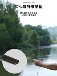 Fishing Master Carbon Fiber Ultralight Lure Rod for Stream Fishing
