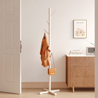 Modern Minimalist Garment Rack with Cross Base for Bedroom and Home Use