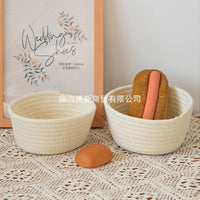 Handwoven Rattan Bread Proofing Basket Set with Cotton Liner