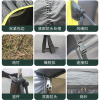 Automatic Pop-Up Car Tail Tent for Outdoor Camping, Sun Protection, and Waterproof