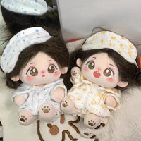 Cotton Doll Clothes Set for 10cm/20cm Dolls, Star Picking or Puppy Themed Outfits with Accessories