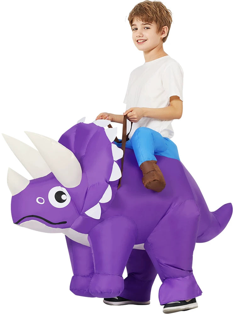 Inflatable Dinosaur Rider Costume for Halloween Kids' Fancy Dress