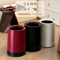 Large Capacity Household Trash Can with Hidden Wheels for Living Room Bedroom