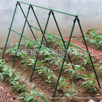 Plastic-Coated Steel Plant Support Stakes for Garden Trellis, 100-Pack