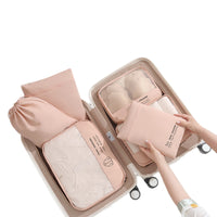 7-Piece Foldable Travel Luggage Organizer Set for Clothes Storage and Packing