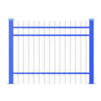 Zinc Steel Fence Panel for Residential, Industrial, and Garden Security
