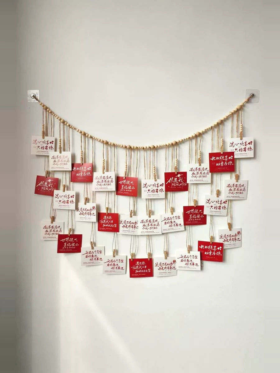 DIY Photo Display Rope with Clips for Wall Decor